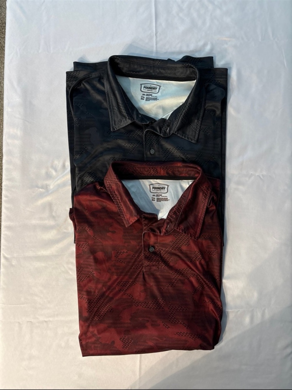The Foundry Supply Co. Men's Polo Pack - Black & Burgundy